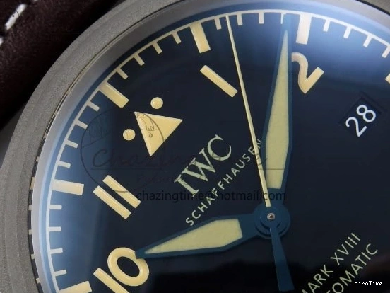 MIROTIME 0515 Pilot Mark XVIII Titanium BLSF 1:1 Best Edition Black Dial on Brown Leather Strap MIYOTA Popular 7020